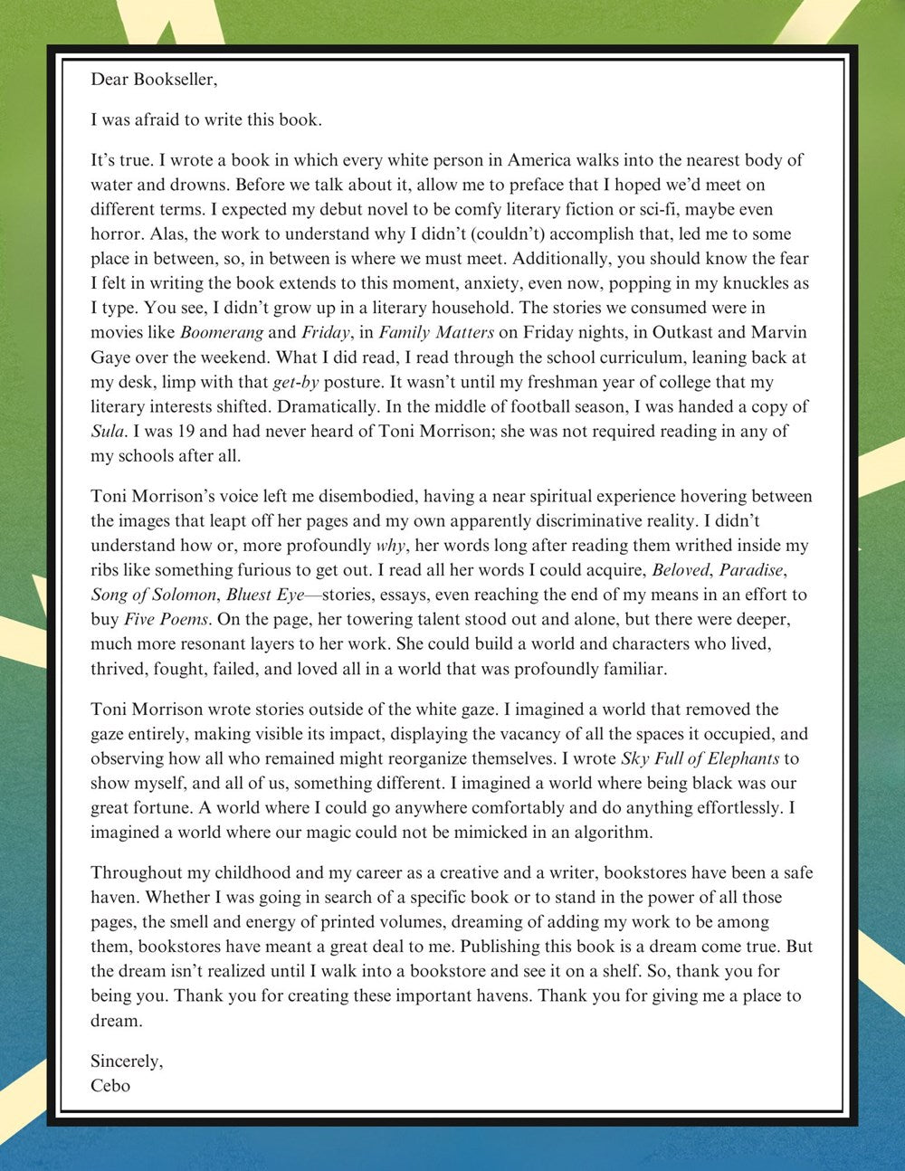 Sky Full of Elephants by Cebo Campbell.