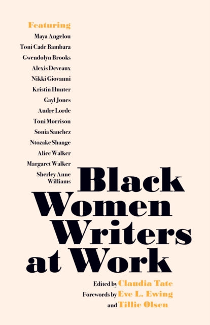 Black Women Writers at Work edited by Claudia Tate