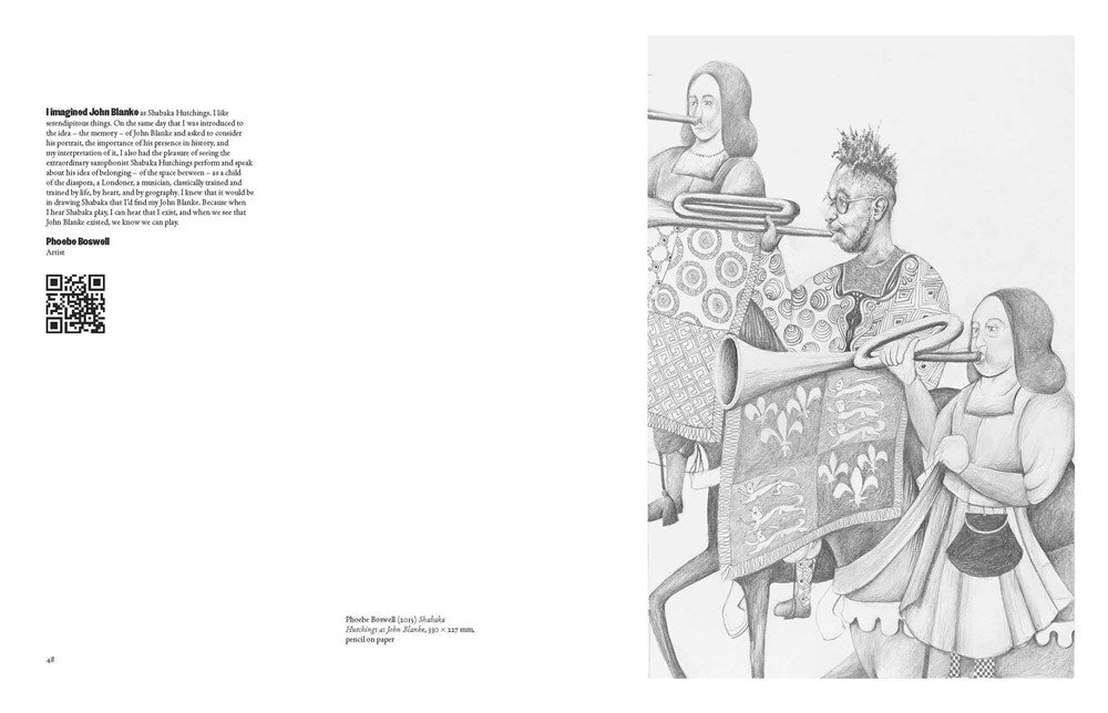 Who is John Blanke? : Artists and Historians Reimagine the Black Tudor Trumpeter by Michael Ohajuru.