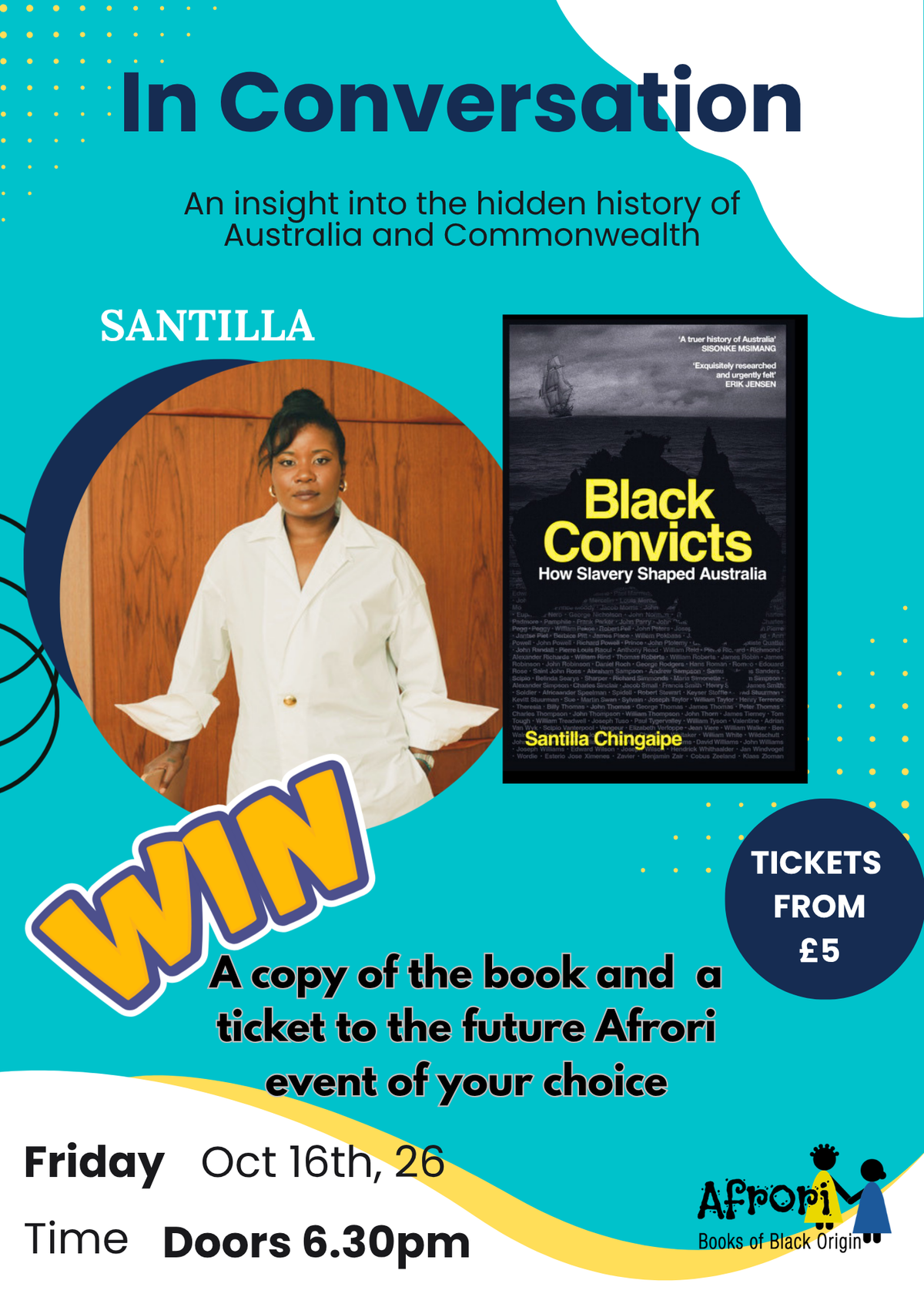 In Conversation: Santilla Chingaipe Friday 16th October