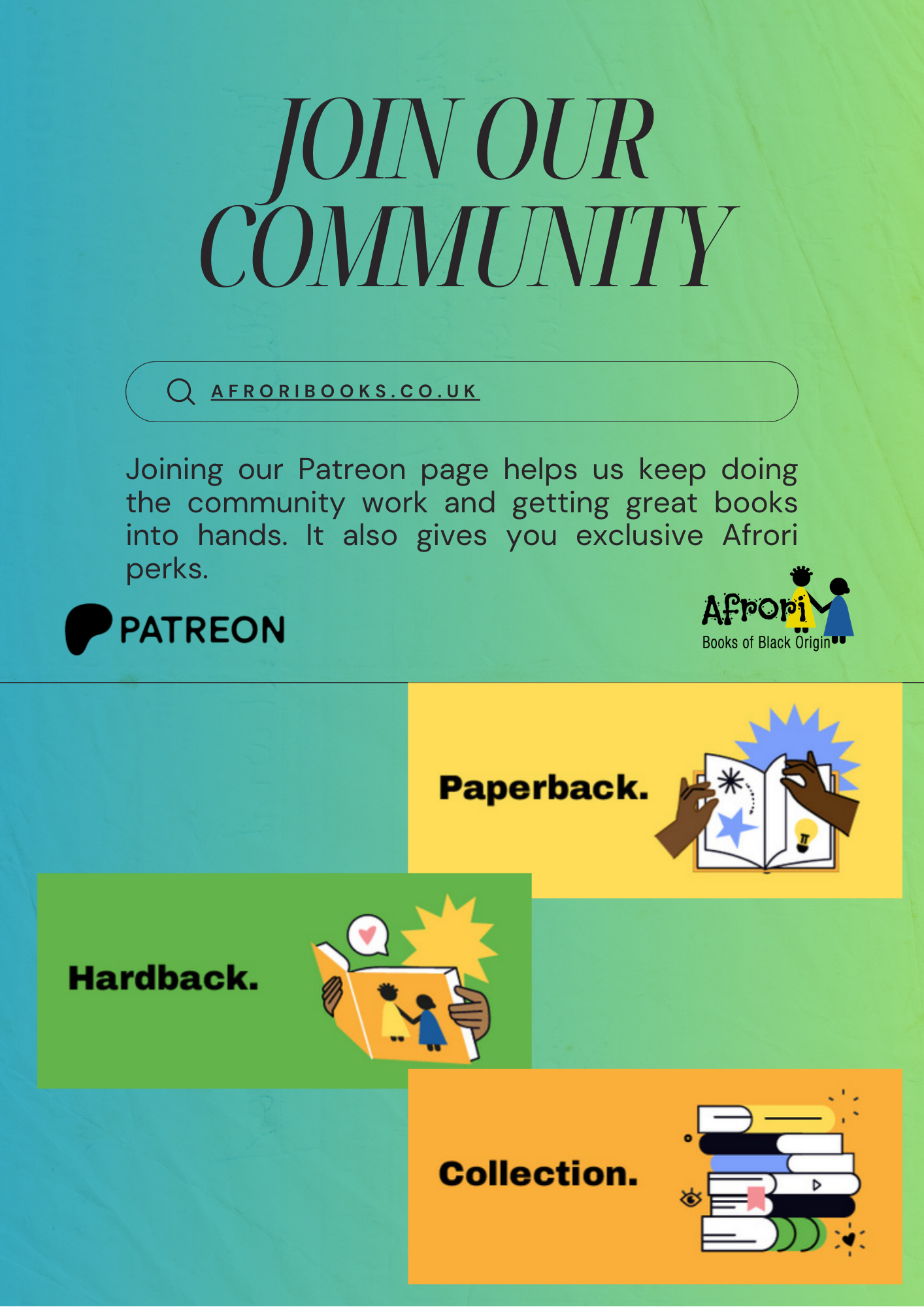 Patreon Membership - Afrori Books LTD